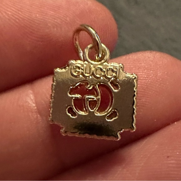 GUCCI charm/ pendant MINI VERSION GOLD PEARLS 12 MM - Picture 11 of 11